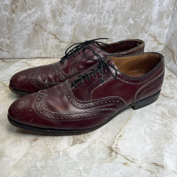 Allen Edmonds McAllister Wingtip Burgundy Oxford Shoes Men\'s Size 12D 6275 main image 12